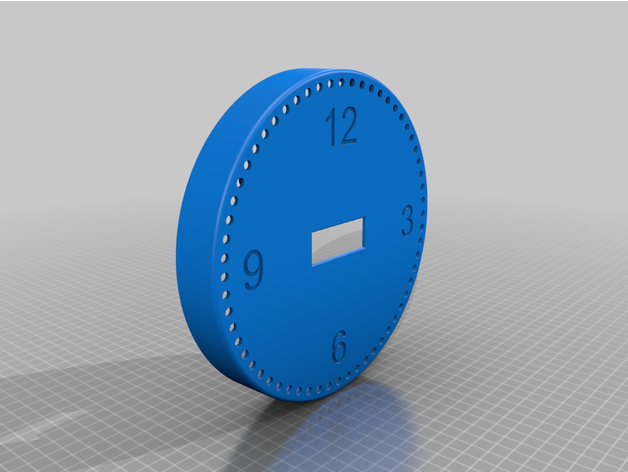 horloge 60 led 3D print model - Mito3D