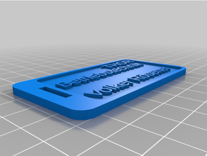meldekarte - volker 2 customized 3d print model - Mito3D