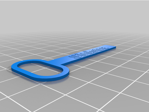 flexível cabo etiqueta esquerda personalizado 3d print model - Mito3D