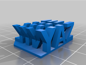angepasst Stereo Text 3d print model - Mito3D