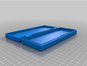 personalizado personalizable bisagras caja 200x75x28 3d print model - Mito3D