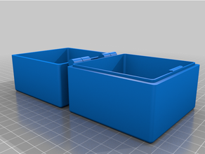 personalizado personalizable bisagras caja 80x80x40 3d print model - Mito3D