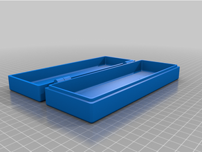personalizado personalizable bisagras caja 200x70x40 grifo conjunto 3d print model - Mito3D