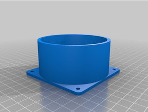 customized duct pipe adaptor small printbeds 3d print model - Mito3D