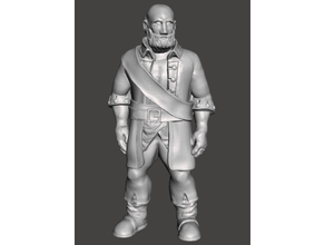 dexter supportless 32mm scale - tabletop miniatures apocalypse boardgame boardgames dnd miniature dungeons dragons fantasy game games gaming npc pen paper post-apocalyptic post apocalyptic roleplaying rpg sci-fi science fiction scifi townsfolk townsfolke villager 3d print model - Mito3D
