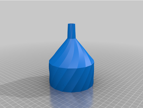 customized torsion polygonal funnel - try2 3d print model - Mito3D