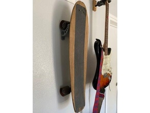 skateboard mount hook wall 3d print model - Mito3D