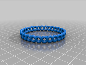 circles bracelet customized 3d print model - Mito3D