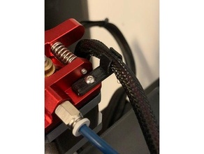 ender 3 cable clip aluminum extruder creality wire holder axis 3d print model - Mito3D