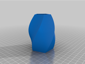 twisted vase customized 3d print model - Mito3D