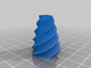 espiral florero personalizado 3d print model - Mito3D