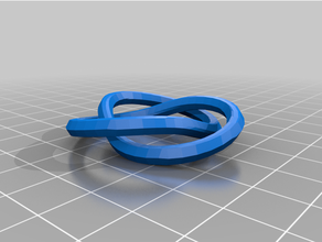 simple knot earrings customized 3d print model - Mito3D