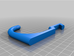 customized french cleat hook 3d print model - Mito3D