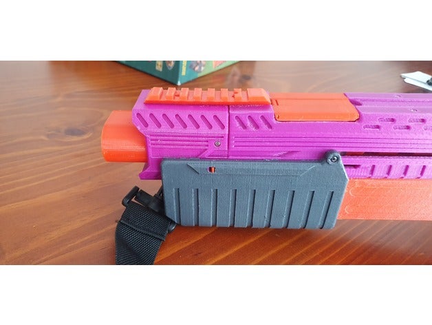 scattercannon rail nerf blaster shotgun 3D print model - Mito3D