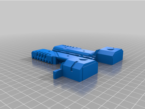 taktik üçlü mod yeniden düzenleme nerf 3d print model - Mito3D
