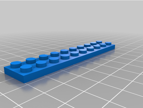 angepasst Lego Block 3d print model - Mito3D