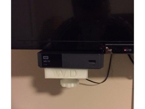 media player clamp tv mounting