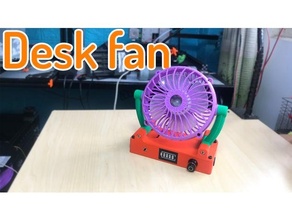 bureau ventilateur mignonne 3dtblack 40mm refroidissement canal Fandesk fanmini Ventilateurs fansuper mini 3d print model - Mito3D