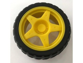 yellow wheel 3dtblack bearings car rc moto motorcycle rccar steering tblack tblack3d tblack3dprinter wheels 3d print model - Mito3D