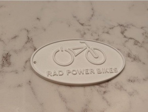 rad bicyclette porte clés radpower Puissance vélos 3d print model - Mito3D