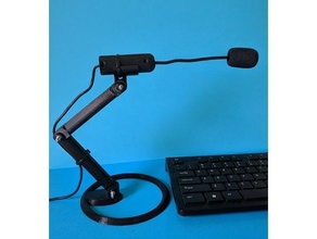 microphone arm stand mount 3d print model - Mito3D