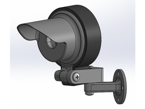 yi cámara aire libre montar caso funda leva soporte 3d print model - Mito3D