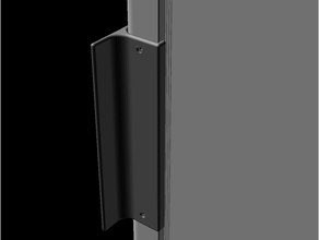 refrigerador puerta encargarse irrompible paramétrico openscad reemplazo 3d print model - Mito3D