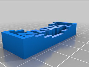 nigel nameplate generator openscad customized 3d print model - Mito3D