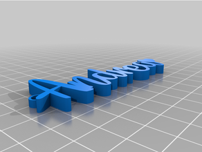 keyring andrea keyrings 3d print model - Mito3D