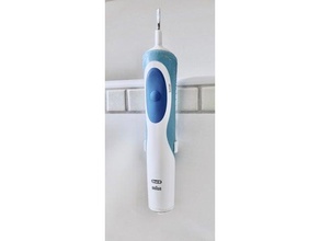 wall mount oral-b toothbrush oral holder 3d print model - Mito3D