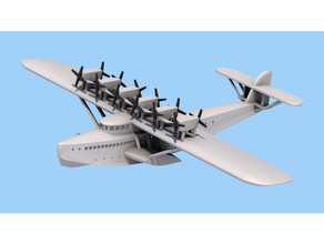 Dornier do x volador barco avión 3d print model - Mito3D