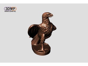 striding eagle sculpture 3d scan animal bird statue 3d print model - Mito3D