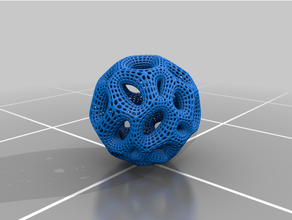 Voronoi esfera camada resumo arte Projeto Educação experimentar velozes matemática escultura solteiro impressão Forte brinquedo 3d print model - Mito3D