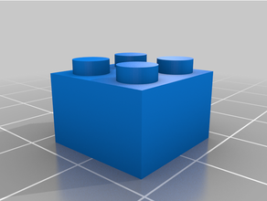 angepasst Lego 2x2 v1 3d print model - Mito3D