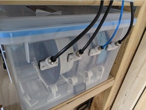 sec boîte filament cloison sèche guider npt fil tubes connecteur 3d print model - Mito3D