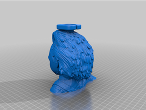 chucky buste Pomme regarder supporter 3d print model - Mito3D