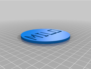 boisson Coaster rafe personnalisé 3d print model - Mito3D