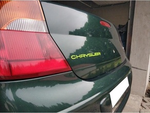 Chrysler logo lettres 300m 3d print model - Mito3D