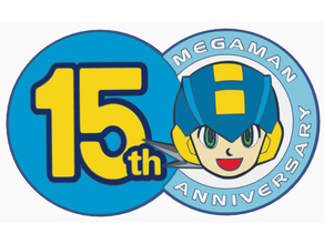 Megaman 15th Jahrestag Logo hd capcom Nintendo 3d print model - Mito3D