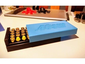 40s w 50rds scatola 40sw munizioni ricaricare 3d print model - Mito3D