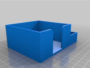 post-it note holder box desk desktop organizer office organization paperclip thumbtack 3d print model - Mito3D