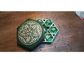 elven hexagon star dice holder