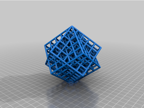 customized lattice cube torture test 3d print model - Mito3D