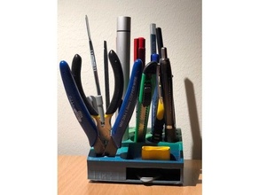 desktop tools organizer sidecutter holder 3d print model - Mito3D