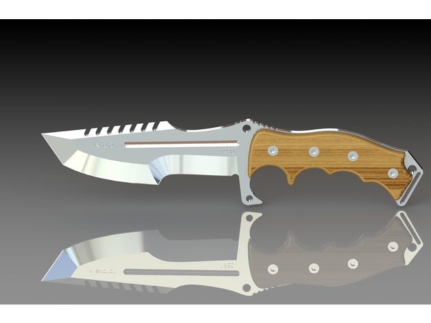 combat knife 3D print model - Mito3D