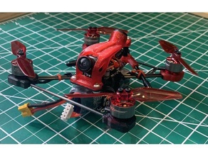 slim jim micro drone droneracing fpv racer toothpick frame 3d print model - Mito3D