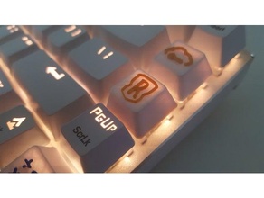 efsaneler Runeterra klavye tuşu Kiraz mx 3d print model - Mito3D