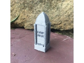 Grabstein Monument Friedhof streuen Terrain dnd Kriegsspiel 3d print model - Mito3D