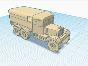 scammell pioneer r100 tractor 3d print model - Mito3D