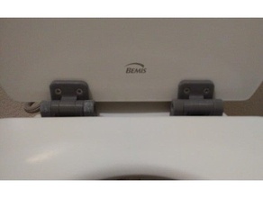 toilet seat hinge toiletseat 3d print model - Mito3D